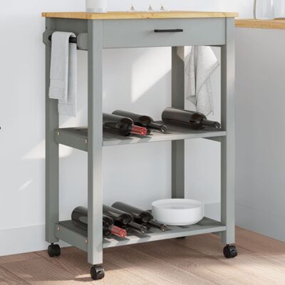 Brambly Cottage Kitchen Serving Cart Grey 90cm H X 60cm W X 40cm D Brambly Cottage Kitchen Serving Cart Grey 90cm H X 60cm W X 40cm D