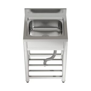 Belfry Kitchen Stainless Steel One Compartment Commercial Sink gray 3.51 H x 1.95 W x 1.6965 D cm