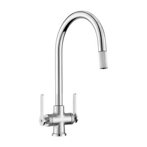 Rangemaster Leisure Sinks & Taps Pull Out Kitchen Faucet gray 15.748 H x 13.6 W x 25.2 D cm