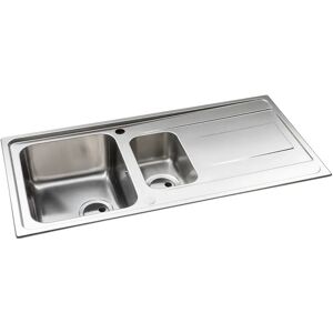 Abode Ixis 1.5 Bowl Inset Kitchen Sink gray 17.3 H x 50.0 D cm