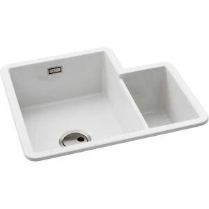 Abode Sandon 1.5 Bowl Undermount Kitchen Sink white 22.0 H x 52.0 D cm