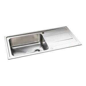 Abode Ixis Single Bowl Inset Kitchen Sink gray 18.0 H x 50.0 D cm