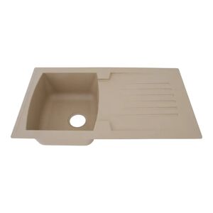 respekta Boston Single Bowl Inset Kitchen Sink black/gray/white 20.0 H x 50.0 D cm