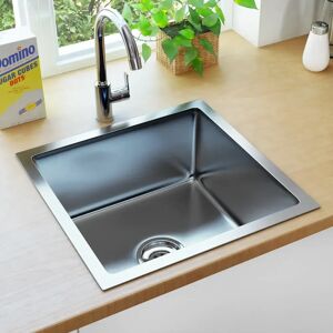 Belfry Kitchen Anthony Single Bowl Undermount Kitchen Sink black/gray 20.0 H x 44.0 D cm