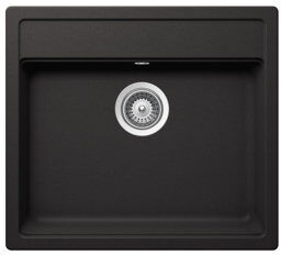 Schock Nemo Single Bowl Inset Kitchen Sink Schock Finish: Black  - Size: 33cm H X 92cm W X 52cm D Schock Nemo Single Bowl Inset Kitchen Sink Schock Finish: Black  - Size: 33cm H X 92cm W X 52cm D
