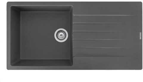 Reginox Harlem Single Bowl Inset Kitchen Sink Reginox Finish: Grey Silvery 14cm H X 22cm W X 44cm D Reginox Harlem Single Bowl Inset Kitchen Sink Reginox Finish: Grey Silvery 14cm H X 22cm W X 44cm D
