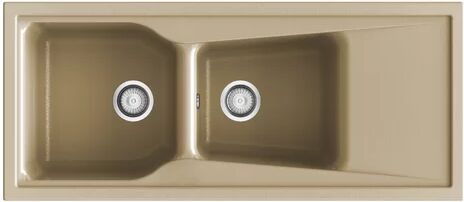 Belfry Kitchen Angie Double Bowl Inset Kitchen Sink Belfry Kitchen Finish: Albero Gloss  - Size: 86cm H X 51cm W X 25cm D Belfry Kitchen Angie Double Bowl Inset Kitchen Sink Belfry Kitchen Finish: Albero Gloss  - Size: 86cm H X 51cm W X 25cm D