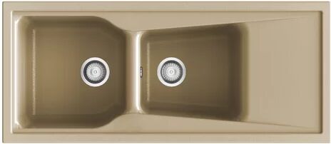 Belfry Kitchen Angie Double Bowl Inset Kitchen Sink Belfry Kitchen Finish: Albero Gloss  - Size: 86cm H X 51cm W X 25cm D