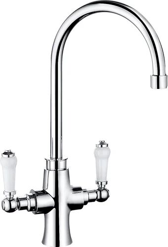 Belfry Kitchen Laelia Twin Lever Monobloc Tap Belfry Kitchen  - Size: 30cm H x 90cm W x 1.8cm D