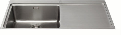 CDA 100cm x 52cm Single Bowl Inset Kitchen Sink CDA  - Size: Medium CDA 100cm x 52cm Single Bowl Inset Kitchen Sink CDA  - Size: Medium
