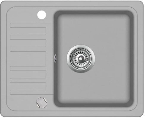 Zipcode Design Jimena Single Bowl Inset Kitchen Sink Zipcode Design Finish: Grey  - Size: 51cm H X 49cm W X 30cm D Zipcode Design Jimena Single Bowl Inset Kitchen Sink Zipcode Design Finish: Grey  - Size: 51cm H X 49cm W X 30cm D