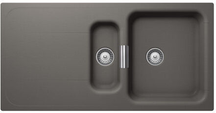Schock Wembley Single Bowl Inset Kitchen Sink Schock Finish: Grey  - Size: 29cm H X 40cm W X 45cm D Schock Wembley Single Bowl Inset Kitchen Sink Schock Finish: Grey  - Size: 29cm H X 40cm W X 45cm D