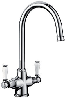 Blanco Vicus Twin Lever Monobloc Tap Blanco Finish: Pewter Blanco Vicus Twin Lever Monobloc Tap Blanco Finish: Pewter
