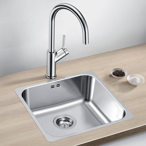 Blanco Supra Single Bowl Inset Kitchen Sink Blanco  - Size: 41cm H X 11cm W X 24cm D Blanco Supra Single Bowl Inset Kitchen Sink Blanco  - Size: 41cm H X 11cm W X 24cm D