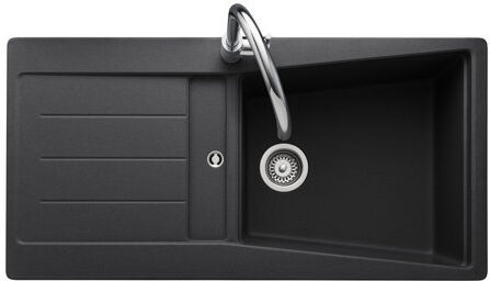 Rangemaster Sink & Taps Mica Single Bowl Inset Kitchen Sink Rangemaster Sink & Taps  - Size: 86cm H X 50cm W X 19cm D Rangemaster Sink & Taps Mica Single Bowl Inset Kitchen Sink Rangemaster Sink & Taps  - Size: 86cm H X 50cm W X 19cm D