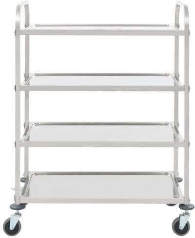 Symple Stuff 4-Tier Serving Cart Symple Stuff  - Size: 116cm H X 50cm W X 2cm D Symple Stuff 4-Tier Serving Cart Symple Stuff  - Size: 116cm H X 50cm W X 2cm D