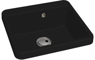 Abode Single Bowl Inset Kitchen Sink Abode Finish: Black  - Size: 140cm H X 180cm W X 140cm D Abode Single Bowl Inset Kitchen Sink Abode Finish: Black  - Size: 140cm H X 180cm W X 140cm D
