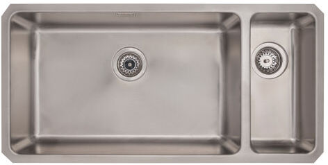 Belfry Kitchen 91cm x 45cm 1.5 Bowl Undermount Kitchen Sink Belfry Kitchen  - Size: 205cm H X 860cm W X 500cm D Belfry Kitchen 91cm x 45cm 1.5 Bowl Undermount Kitchen Sink Belfry Kitchen  - Size: 205cm H X 860cm W X 500cm D