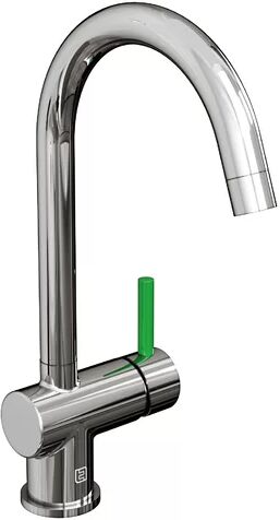 Belfry Kitchen Astoria Single Lever Monobloc Tap Belfry Kitchen Finish: Chrome, Handle Finish: Citrus Green  - Size: 54cm H X 34cm W X 11cm D