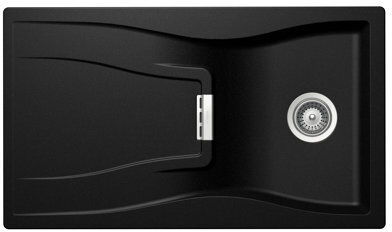 Schock Waterfall Single Bowl Inset Kitchen Sink Schock  - Size: 29cm H X 78cm W X 50cm D Schock Waterfall Single Bowl Inset Kitchen Sink Schock  - Size: 29cm H X 78cm W X 50cm D