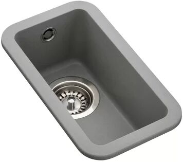 Rangemaster Sink & Taps Paragon Single Bowl Undermount Kitchen Sink Rangemaster Sink & Taps  - Size: 100cm H X 50cm W X 19cm D