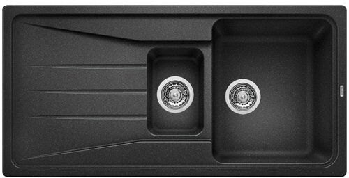 Blanco Sona 100 x 50cm Double Bowl Inset Kitchen Sink Blanco Finish: Anthracite  - Size: 40cm H X 48cm W X 43cm D Blanco Sona 100 x 50cm Double Bowl Inset Kitchen Sink Blanco Finish: Anthracite  - Size: 40cm H X 48cm W X 43cm D