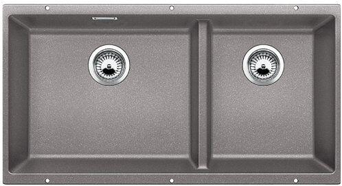 Blanco Subline 1.5 Bowl Undermount Kitchen Sink Blanco Finish: Alumetallic  - Size: 40cm H X 53cm W X 46cm D Blanco Subline 1.5 Bowl Undermount Kitchen Sink Blanco Finish: Alumetallic  - Size: 40cm H X 53cm W X 46cm D