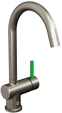 Belfry Kitchen Astoria Single Lever Monobloc Tap Belfry Kitchen Finish: Nickel, Handle Finish: Citrus Green  - Size: 54cm H X 34cm W X 11cm D Belfry Kitchen Astoria Single Lever Monobloc Tap Belfry Kitchen Finish: Nickel, Handle Finish: Citrus Green  - Size: 54cm H X 34cm W X 11cm D