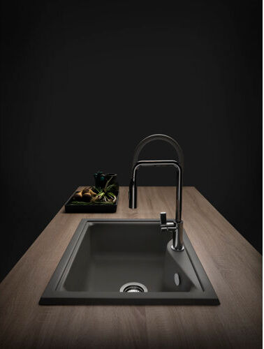 Belfry Kitchen Angie Single Bowl Inset Kitchen Sink Belfry Kitchen Finish: Concret Soft  - Size: 86cm H X 51cm W X 25cm D Belfry Kitchen Angie Single Bowl Inset Kitchen Sink Belfry Kitchen Finish: Concret Soft  - Size: 86cm H X 51cm W X 25cm D