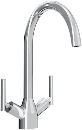 Bristan Chive Twin Lever Monobloc Tap Bristan  - Size: 37cm H X 10cm W X 24cm D Bristan Chive Twin Lever Monobloc Tap Bristan  - Size: 37cm H X 10cm W X 24cm D