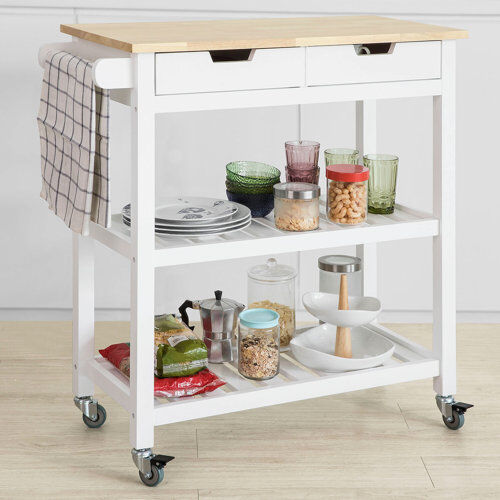 Brambly Cottage Eoin Serving Cart Brambly Cottage  - Size: 55cm H X 65cm W X 35cm D Brambly Cottage Eoin Serving Cart Brambly Cottage  - Size: 55cm H X 65cm W X 35cm D