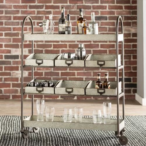 Blue Elephant Ailse Serving Cart Blue Elephant  - Size: 75cm H X 80cm W X 36cm D Blue Elephant Ailse Serving Cart Blue Elephant  - Size: 75cm H X 80cm W X 36cm D