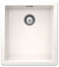 Schock Greenwich Single Bowl Undermount Kitchen Sink Schock Finish: White  - Size: 33cm H X 116cm W X 51cm D Schock Greenwich Single Bowl Undermount Kitchen Sink Schock Finish: White  - Size: 33cm H X 116cm W X 51cm D