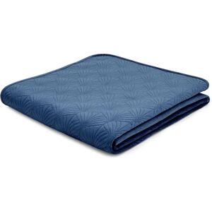 Catherine Lansfield Art Deco Pearl Embroidered Bedspread Throw blue 230.0 H x 220.0 W cm