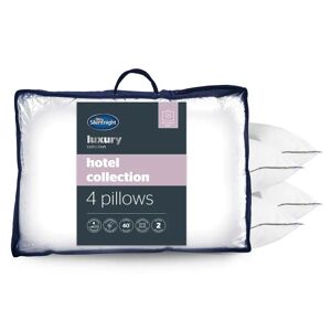 Silentnight Hotel Collection Piped Edge Pillows - Pack Of 4 45.0 H x 70.0 W x 10.0 D cm