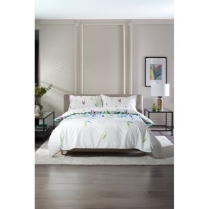 The Lyndon Company Bamboo Leaves Set Kingsize Duvet Cover + 2 Standard Pillowcases