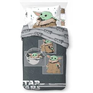 Disney Star Wars Mandalorian 'Curious Child' 100% Cotton Bed Set Single - 1 Standard Pillowcase