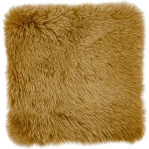 Fairmont Park Teton Sheepskin Scatter Cushion Cover yellow 40.0 H x 40.0 W x 1.0 D cm