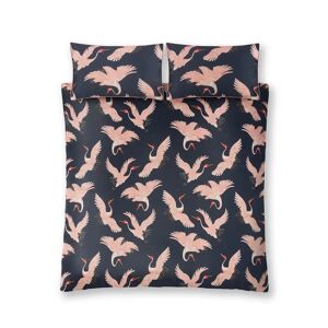 Paloma Home Oriental Birds Blossom Bed Set pink/black Kingsize - 2 Standard Pillowcases