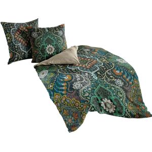 Latitude Vive Melony Duvet Set green Double - 2 Pillowcases (80 x 80 cm)