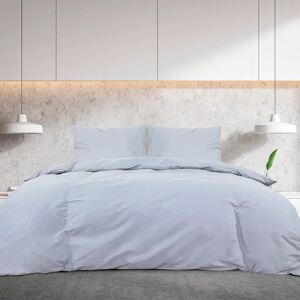 Symple Stuff Black Egyptian Quality Cotton Traditional Duvet Cover Set Grey 220 x 240 cm + 65 x 65 cm