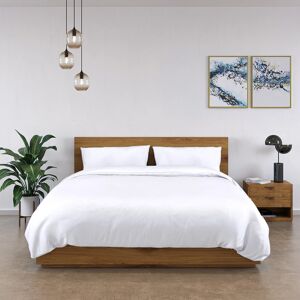 Panda 100% Bamboo Bedding Set White Super King Duvet Cover + 3 Additional Pieces