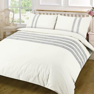 17 Stories Fienley Duvet Cover Set Luxury Double Bedding Set 100% Egyptian-Quality Cotton Percale 200TC Cream Super King Duvet Cover + 2 Standard Pillowcases