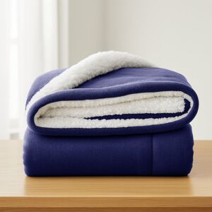 Aspire Homeware Deluxe Hotel Collection Ultra-Soft Sherpa Fleece Throw Blanket for Plush & Cozy Comfort Navy Blue Super King (230cm W x 270cm L) Aspire Homeware Deluxe Hotel Collection Ultra-Soft Sherpa Fleece Throw Blanket for Plush & Cozy Comfort Navy Blue Super King (230cm W x 270cm L)