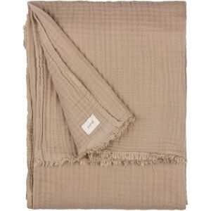 Yard Lark Muslin Cotton Fringed Throw Brown 260 cm x 240 cm Yard Lark Muslin Cotton Fringed Throw Brown 260 cm x 240 cm
