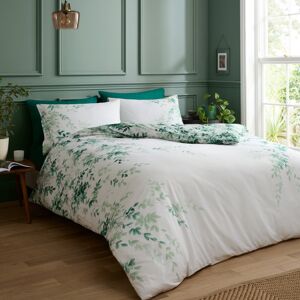 RHS Scenic Leaves Reversible 200 Thread Count Cotton D Cotton Duvet Cover Set Set Green Double Duvet Cover Set + 2 Standard Pillowcases RHS Scenic Leaves Reversible 200 Thread Count Cotton D Cotton Duvet Cover Set Set Green Double Duvet Cover Set + 2 Standard Pillowcases