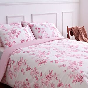 Stripes & Floral Reversible Cotton Duvet Cover Bedding Set by Leruum Pink Double Duvet Cover + 2 Standard Pillowcases Stripes & Floral Reversible Cotton Duvet Cover Bedding Set by Leruum Pink Double Duvet Cover + 2 Standard Pillowcases