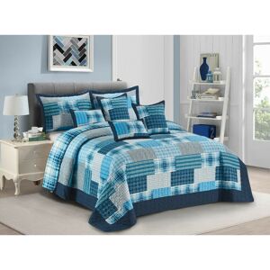 Brambly Cottage Northington Microfibre Bedspread Blue Super King Bedspread Brambly Cottage Northington Microfibre Bedspread Blue Super King Bedspread