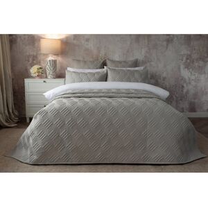 Belledorm Lisbon Throw Blanket Grey 260cm W X 260cm L Belledorm Lisbon Throw Blanket Grey 260cm W X 260cm L