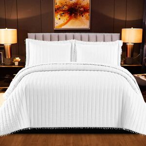 Canora Grey Aliya-Grace Throw White W185 x L240cm Canora Grey Aliya-Grace Throw White W185 x L240cm